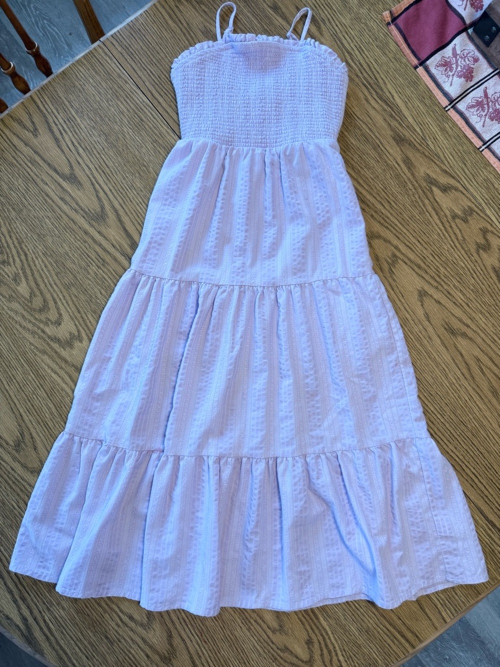 art class Size 6/7 Light Lavender Tiered Smocked Sundress